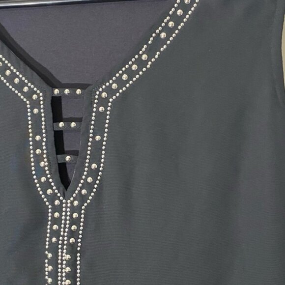 New 2 Dye 4 Vibrant Orange &  White Sleeveless Top Size 3x - Picture 3 of 3